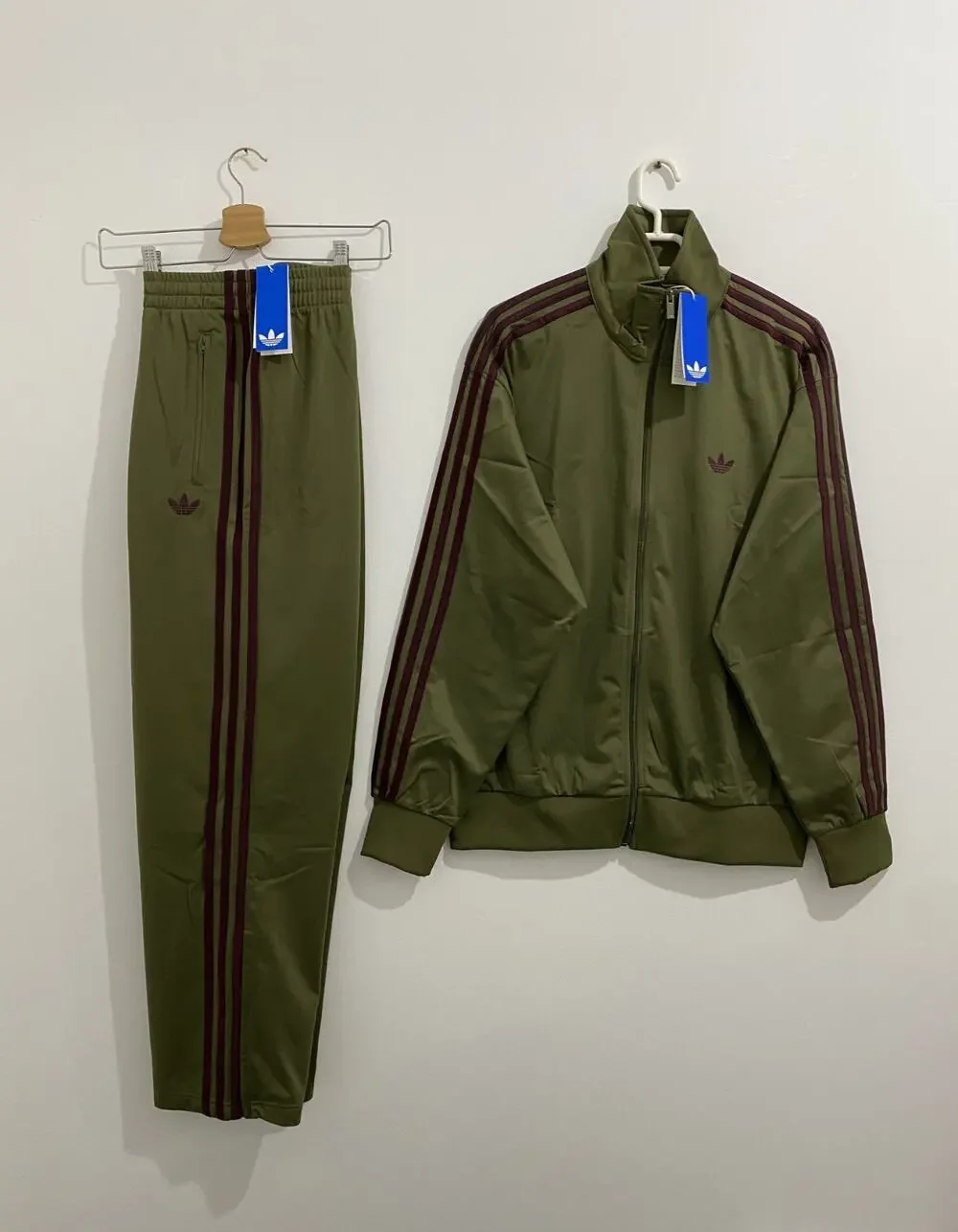 Adidas Originals Classics Firebird Tracksuit Focus Olive Maroon Size XL
